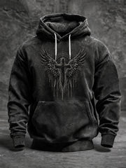 Men's Faith Oversized Drop-Shoulder Hoodie with Pockets