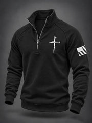 Men's Christian Art Cross Sweatshirt