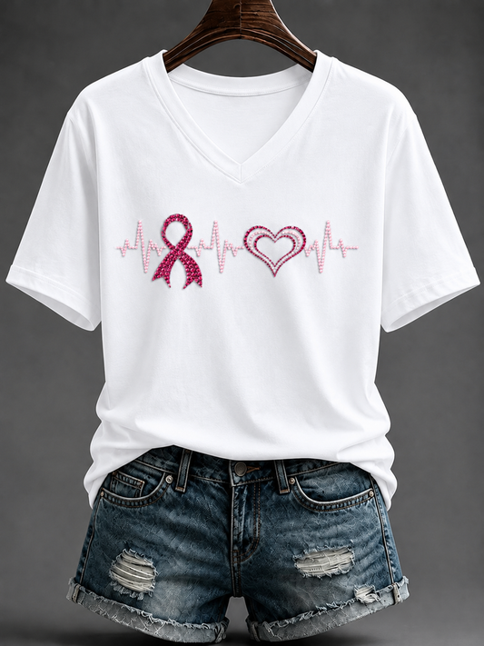 Women's Breast Cancer Short-sleeved T-shirt