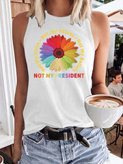 Retro Not My President, Not My Voice, Not My Values, Not My Beliefs Print Vest
