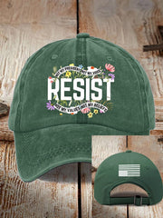 Retro Resist Not My President, Not My Voice, Not My Values, Not My Beliefs Print Baseball Cap