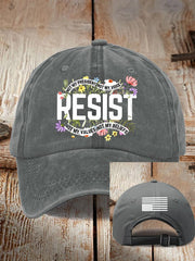 Retro Resist Not My President, Not My Voice, Not My Values, Not My Beliefs Print Baseball Cap
