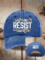 Retro Resist Not My President, Not My Voice, Not My Values, Not My Beliefs Print Baseball Cap