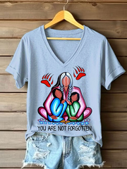 Women's you are not forgotten V-neck T-shirts