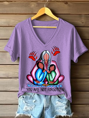 Women's you are not forgotten V-neck T-shirts