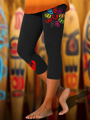 Women's Indigenous Palm Print Leggings