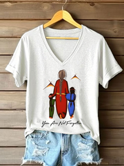 Women's you are not forgotten V-neck tops