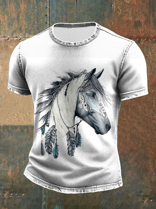 Men's Native American horse t-shirt
