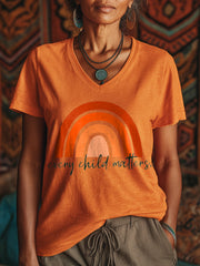 Women's Every Child Matters Print V-Neck T-Shirt