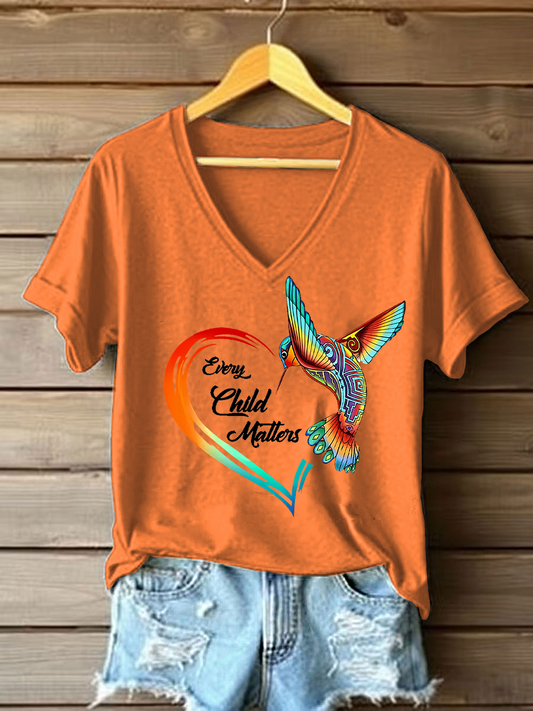 Women's Every Child Matters Printed Casual T-Shirt