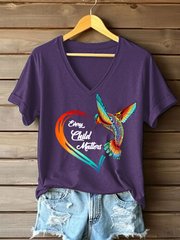 Women's Every Child Matters Printed Casual T-Shirt