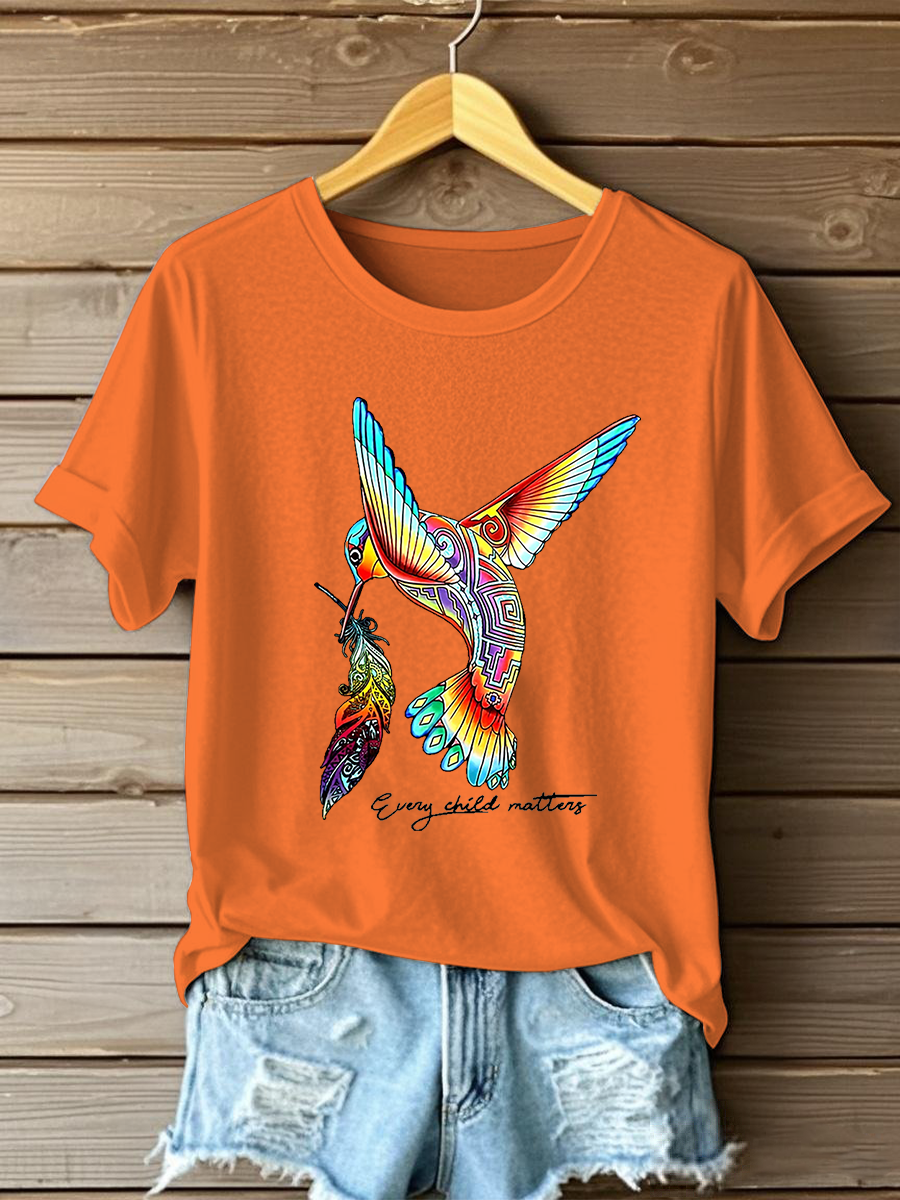 Women's Every Child Matters Printed Casual T-Shirt