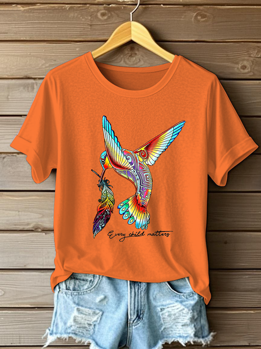 Women's Every Child Matters Printed Casual T-Shirt