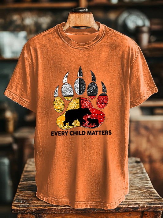 Men's Every Child Matters Printed Casual T-Shirt