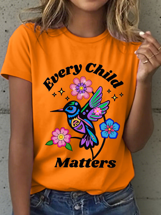 Women's Every Child Matters Floral Print T-Shirt