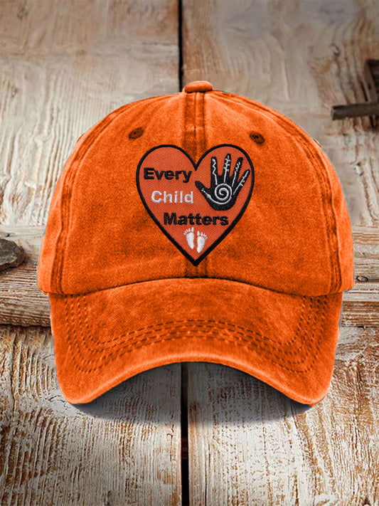 Unisex Every Child Matters Embroidered Hat