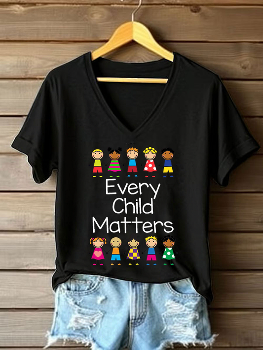 Women's Every Child Matters Printed Casual T-Shirt