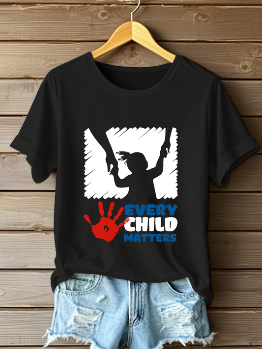 Women's Every Child Matters Printed Casual T-Shirt