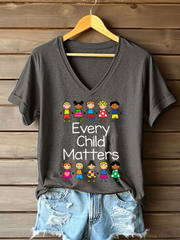 Women's Every Child Matters Printed Casual T-Shirt