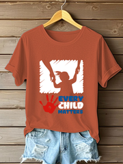 Women's Every Child Matters Printed Casual T-Shirt