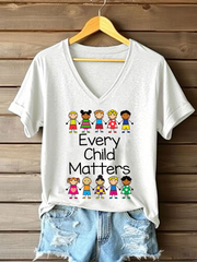 Women's Every Child Matters Printed Casual T-Shirt