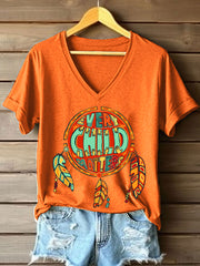 Women's Every Child Matters Print V-Neck T-Shirt