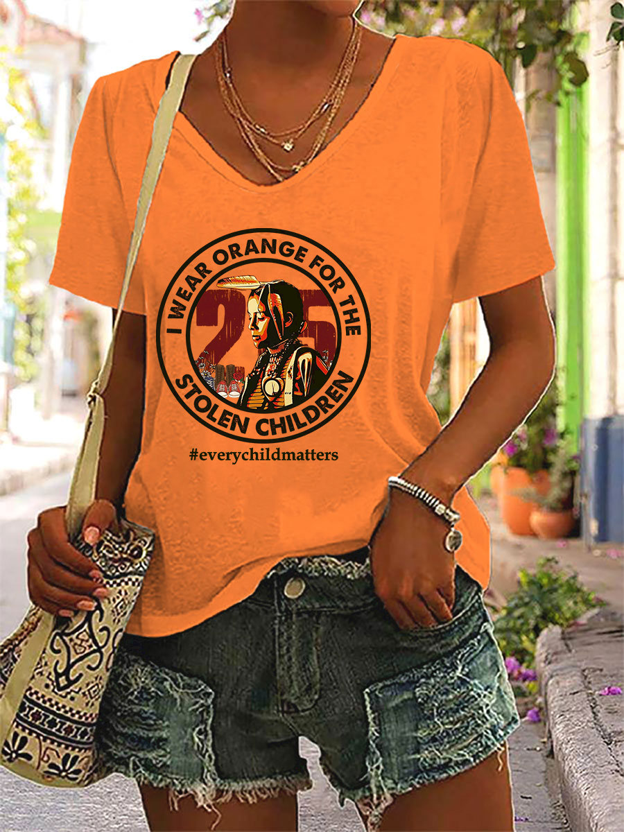 Women's Every Child Matters Printed Casual T-Shirt