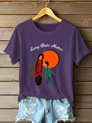 Women's Every Child Matters Printed Casual T-Shirt