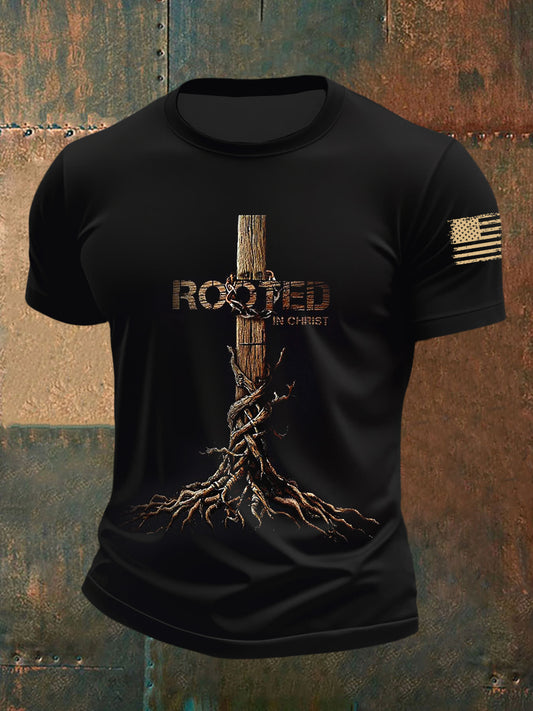 Men's Rooted Cross Short Sleeves T-shirt
