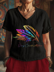 Women's Every child matters V-neck tops