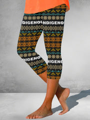 Women's Indigenous geometric print leggings