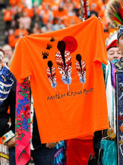 Mother knows best Orange Shirt Day unisex t-shirts