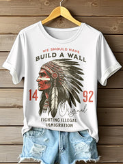 Women's We Should Have Built a Wall Print T-shirt