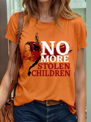 Women's no more stolen children T-shirts
