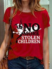 Women's no more stolen children T-shirts