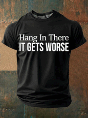 Men's Funny Slang Sarcasm 3D Print Short Sleeve T-Shirt