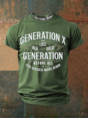 Men's Funny Slang Sarcasm 3D Print Short Sleeve T-Shirt