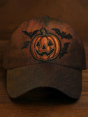 Unisex Halloween Pumpkin Print Hat