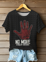 Women's MMIW Printed Casual T-Shirt