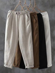 Women's Vintage Simple Linen Pants