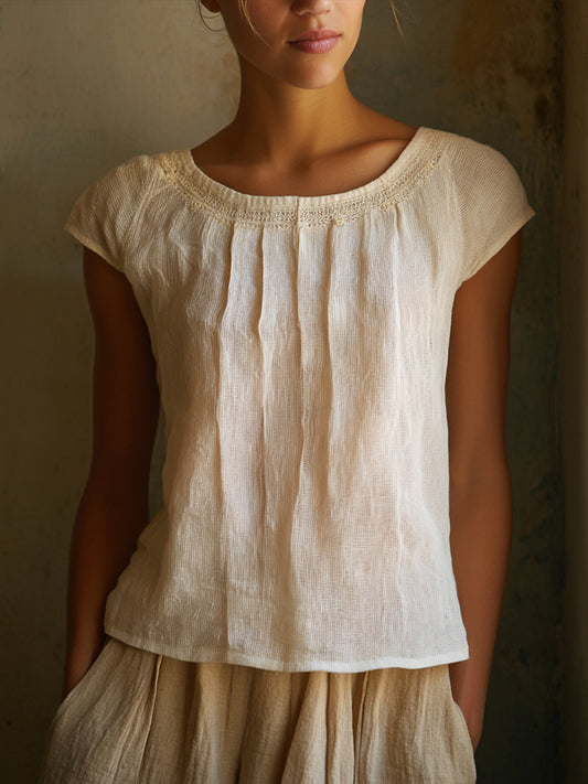 Women's Elegant Simple Linen Shirt