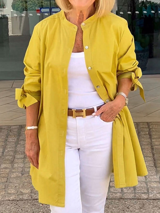 Women's Elegant Simple Linen Cardigan