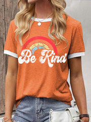 Women's be kind orange T-shirts