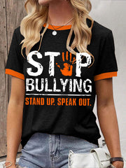 Women's Stop bullying stand up speak out T-shirts