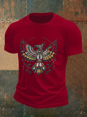 Men's Thunderbird Native American Print Casual T-shirt