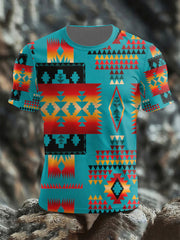 Men's Native American Print Casual T-shirt