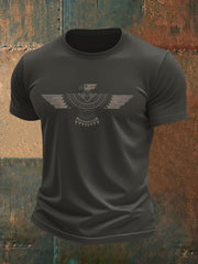 Men's Thunderbird Native American Print Casual T-shirt