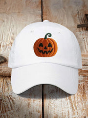 Unisex Halloween Fall Season Pumpkin Print Hat