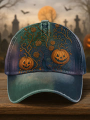 Unisex Halloween Pumpkin Print Hat
