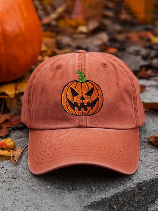 Unisex Halloween Pumpkin Print Hat